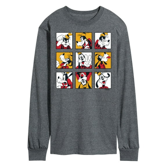 Mickey & Friends - Goofy Grid - Men's Long Sleeve T-Shirt