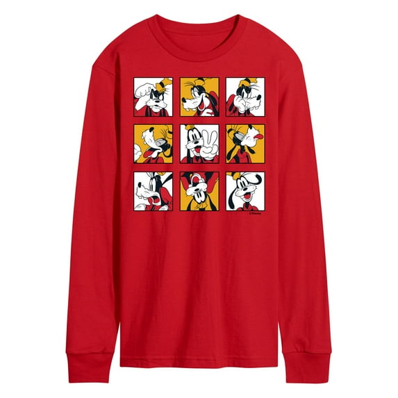 Mickey & Friends - Goofy Grid - Men's Long Sleeve T-Shirt