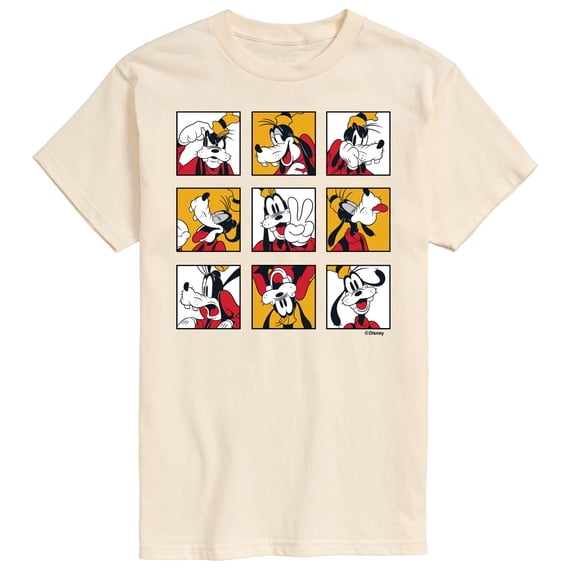 Mickey & Friends - Goofy Grid -  Men's Short Sleeve Graphic T-Shirt