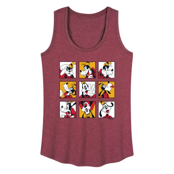 Mickey & Friends - Goofy Grid - Women's Racerback Tank Top