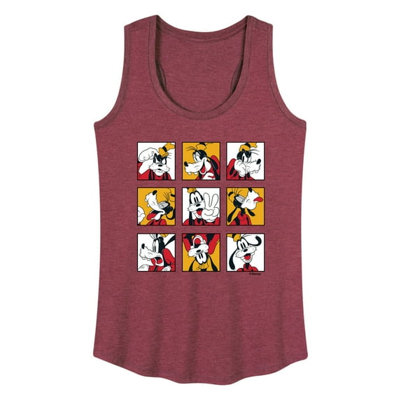 Mickey & Friends - Goofy Grid - Women's Racerback Tank Top