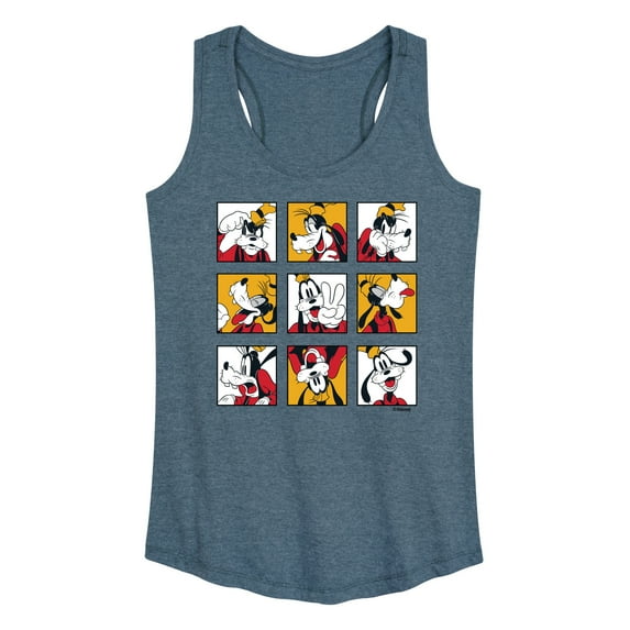 Mickey & Friends - Goofy Grid - Women's Racerback Tank Top