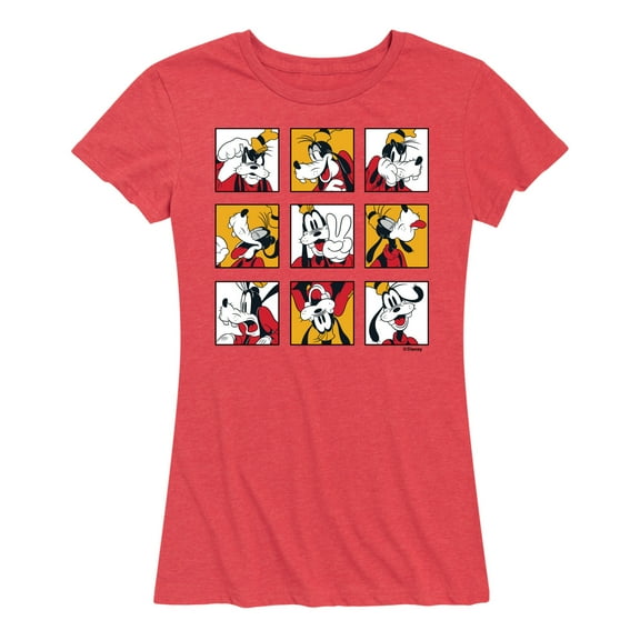 Mickey & Friends - Goofy Grid - Women's Short Sleeve Graphic T-Shirt