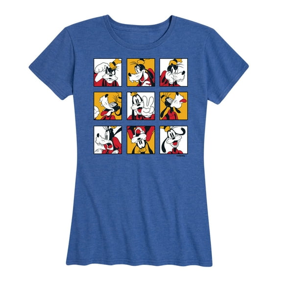 Mickey & Friends - Goofy Grid - Women's Short Sleeve Graphic T-Shirt