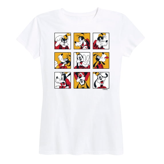 Mickey & Friends - Goofy Grid - Women's Short Sleeve Graphic T-Shirt