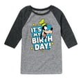 thumbnail image 1 of Mickey & Friends - Goofy It's My Birthday - Toddler And Youth Girls Raglan Graphic T-Shirt, 1 of 4