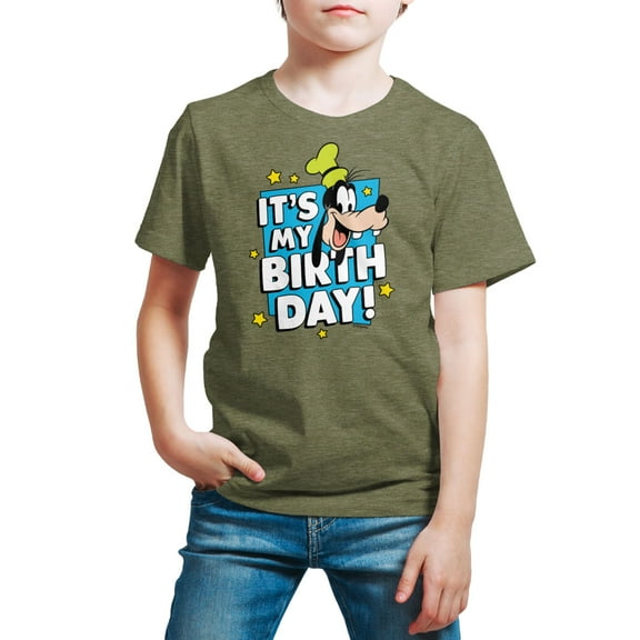 Mickey & Friends - Goofy It's My Birthday - Youth Short Sleeve Graphic T-Shirt