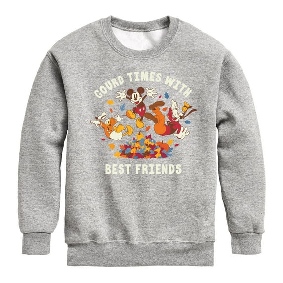 Mickey & Friends - Gourd Times With Best Friends - Toddler and Youth Crewneck Fleece Sweatshirt