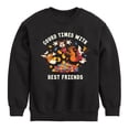 thumbnail image 1 of Mickey & Friends - Gourd Times With Best Friends - Toddler and Youth Crewneck Fleece Sweatshirt, 1 of 4