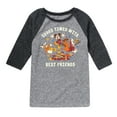 thumbnail image 1 of Mickey & Friends - Gourd Times With Best Friends - Toddler and Youth Raglan Graphic T-Shirt, 1 of 4