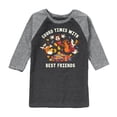 thumbnail image 1 of Mickey & Friends - Gourd Times With Best Friends - Toddler and Youth Raglan Graphic T-Shirt, 1 of 1