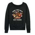 thumbnail image 1 of Mickey & Friends - Gourd Times With Best Friends - Women's Lightweight French Terry Long Sleeve Shirt, 1 of 4