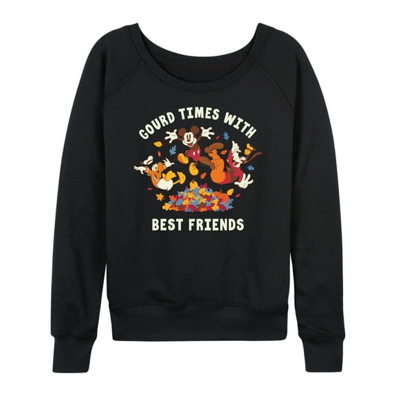 Mickey & Friends - Gourd Times With Best Friends - Women's Lightweight French Terry Long Sleeve Shirt