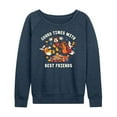 thumbnail image 1 of Mickey & Friends - Gourd Times With Best Friends - Women's Lightweight French Terry Long Sleeve Shirt, 1 of 4