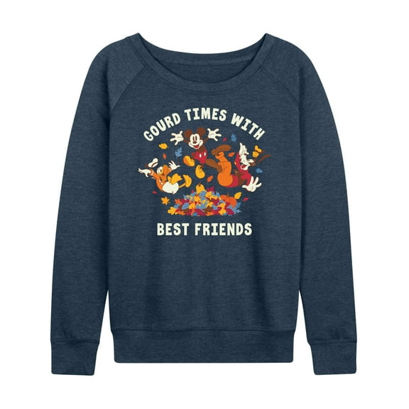 Mickey & Friends - Gourd Times With Best Friends - Women's Lightweight French Terry Long Sleeve Shirt