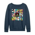 thumbnail image 1 of Mickey & Friends Grid - Women's Lightweight French Terry Long Sleeve Shirt, 1 of 5