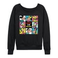 thumbnail image 1 of Mickey & Friends Grid - Women's Lightweight French Terry Long Sleeve Shirt, 1 of 5