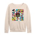 thumbnail image 1 of Mickey & Friends Grid - Women's Lightweight French Terry Long Sleeve Shirt, 1 of 5