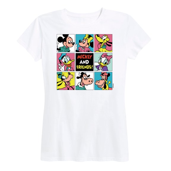 Mickey & Friends Grids - Women's Short Sleeve Graphic T-Shirt