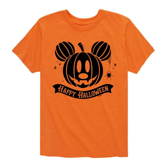Mickey & Friends - Happy Halloween Pumpkin - Toddler And Youth Short Sleeve Graphic T-Shirt