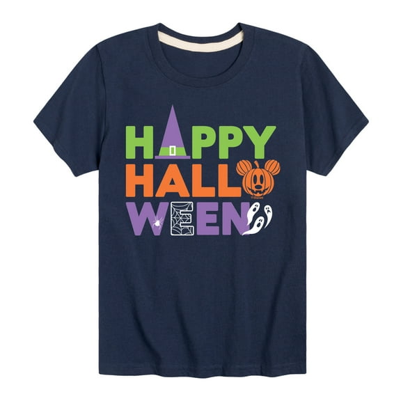 Mickey & Friends - Happy Halloween - Toddler And Youth Short Sleeve Graphic T-Shirt