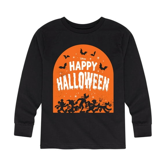 Mickey & Friends - Happy Halloween Tombstone - Toddler And Youth Long Sleeve Graphic T-Shirt