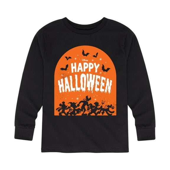 Mickey & Friends - Happy Halloween Tombstone - Toddler And Youth Long Sleeve Graphic T-Shirt