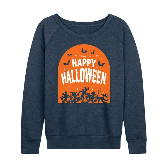 Mickey & Friends - Happy Halloween Tombstone - Women's Lightweight French Terry Long Sleeve Shirt