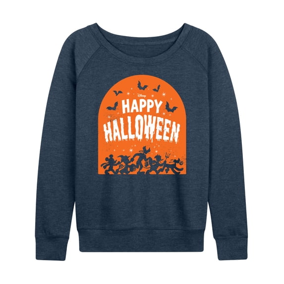 Mickey & Friends - Happy Halloween Tombstone - Women's Lightweight French Terry Long Sleeve Shirt
