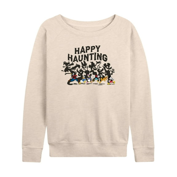 Mickey & Friends - Happy Haunting - Women's Lightweight French Terry Long Sleeve Shirt