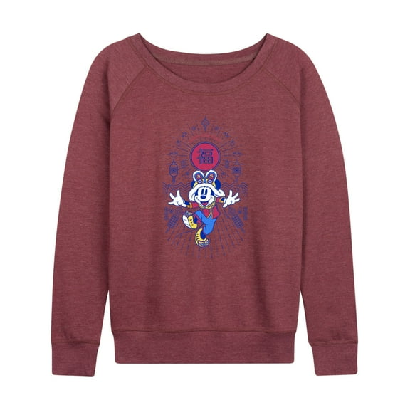 Mickey & Friends - Happy New Year Mickey - Women's Lightweight French Terry Long Sleeve Shirt