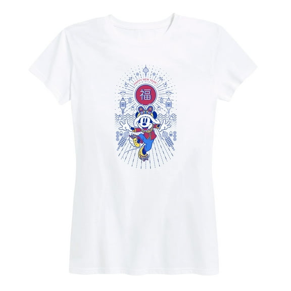 Mickey & Friends - Happy New Year Mickey - Women's Short Sleeve Graphic T-Shirt
