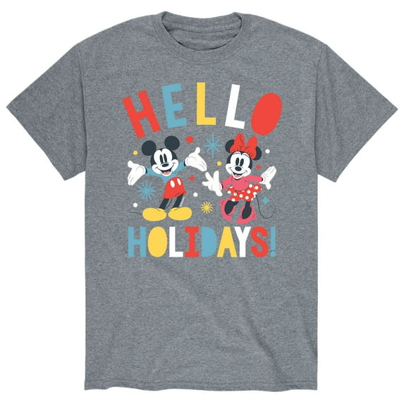 Mickey & Friends - Hello Holidays - Men's Short Sleeve Graphic T-Shirt