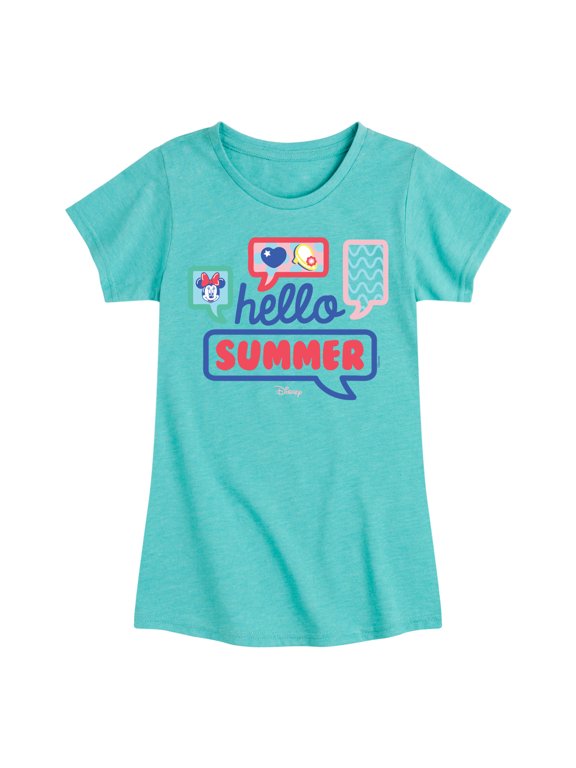 Mickey & Friends - Hello Summer - Toddler And Youth Girls Short Sleeve Graphic T-Shirt
