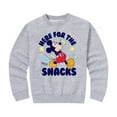 thumbnail image 1 of Mickey & Friends - Here For The Snacks - Toddler And Youth Crewneck Fleece Sweatshirt, 1 of 5