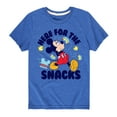 thumbnail image 1 of Mickey & Friends - Here For The Snacks - Toddler And Youth Short Sleeve Graphic T-Shirt, 1 of 5