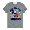 thumbnail image 1 of Mickey & Friends - Here For The Snacks - Toddler And Youth Short Sleeve Graphic T-Shirt, 1 of 4