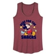thumbnail image 1 of Mickey & Friends - Here For The Snacks - Women's Racerback Tank Top, 1 of 5