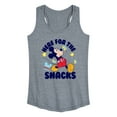 thumbnail image 1 of Mickey & Friends - Here For The Snacks - Women's Racerback Tank Top, 1 of 5