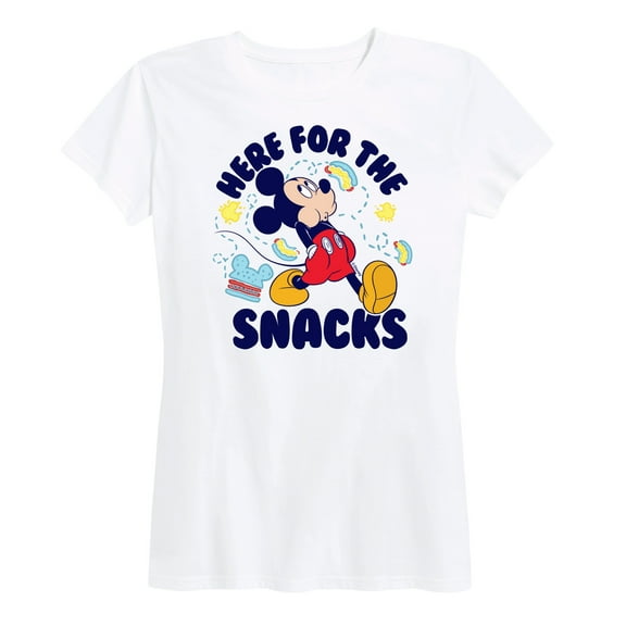 Mickey & Friends - Here For The Snacks - Women's Short Sleeve Graphic T-Shirt