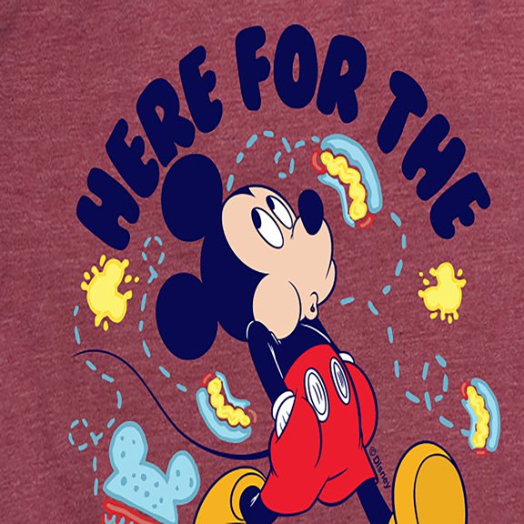 Mickey & Friends - Here For The Snacks - Women's Short Sleeve Graphic T-Shirt