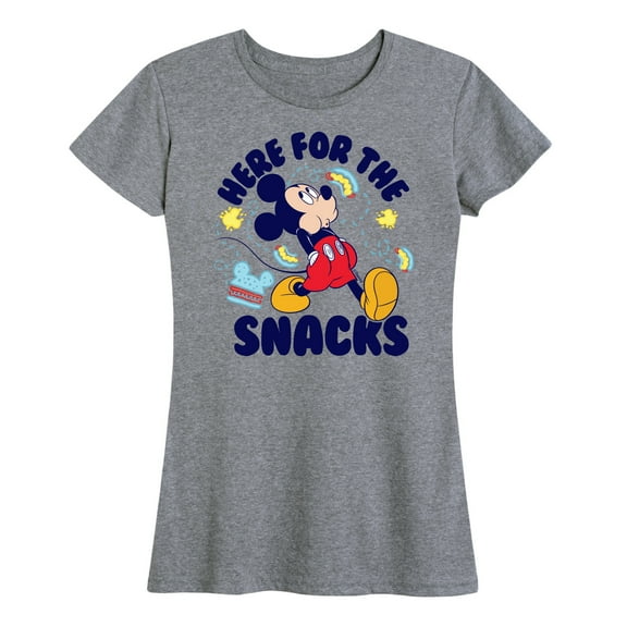 Mickey & Friends - Here For The Snacks - Women's Short Sleeve Graphic T-Shirt