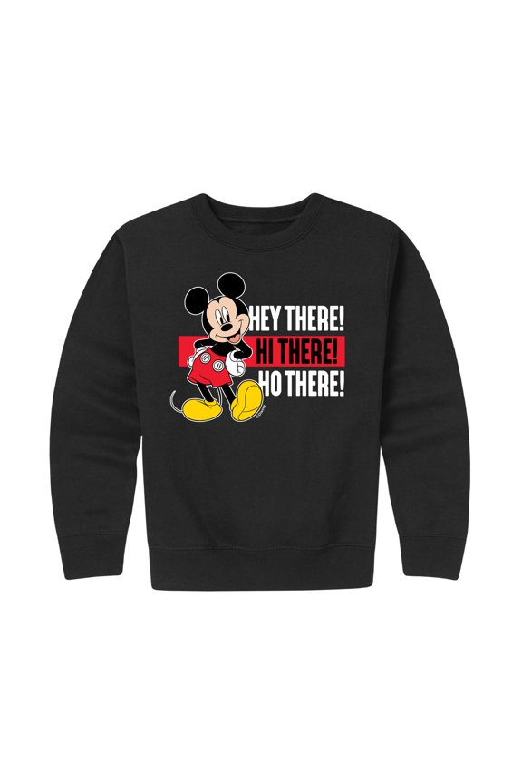 Mickey & Friends - Hey There Hi There - Toddler And Youth Crewneck Fleece Sweatshirt