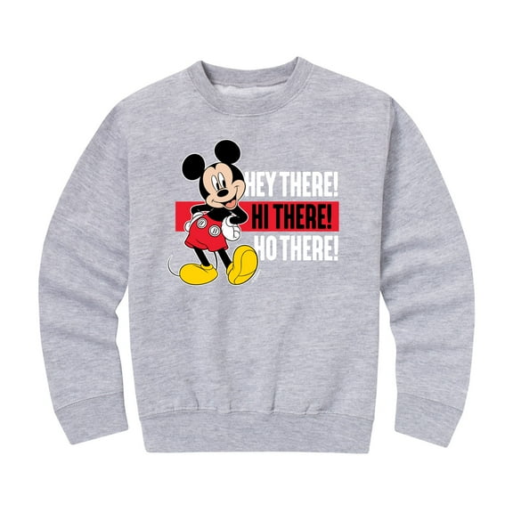 Mickey & Friends - Hey There Hi There - Toddler And Youth Crewneck Fleece Sweatshirt