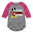 thumbnail image 1 of Mickey & Friends - Hey There Hi There - Toddler And Youth Girls Raglan Graphic T-Shirt, 1 of 5