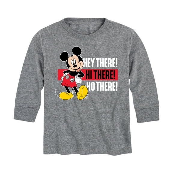 Mickey & Friends - Hey There Hi There - Toddler And Youth Long Sleeve Graphic T-Shirt