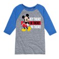 thumbnail image 1 of Mickey & Friends - Hey There Hi There - Toddler And Youth Raglan Graphic T-Shirt, 1 of 1