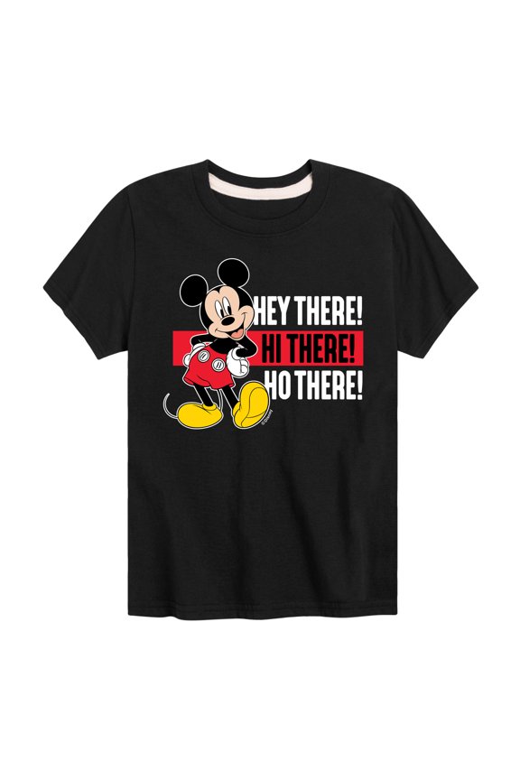 Mickey & Friends - Hey There Hi There - Toddler And Youth Short Sleeve Graphic T-Shirt