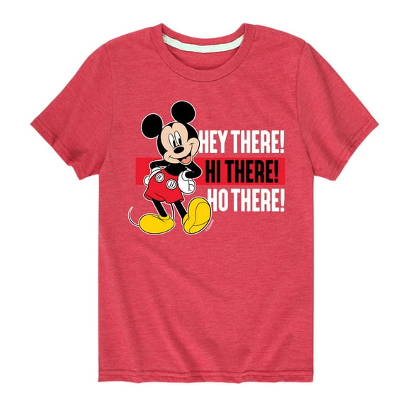 Mickey & Friends - Hey There Hi There - Toddler And Youth Short Sleeve Graphic T-Shirt