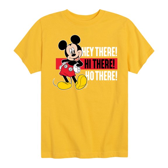 Mickey & Friends - Hey There Hi There - Toddler And Youth Short Sleeve Graphic T-Shirt